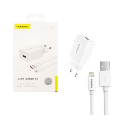 Foneng Charger K210 with iPhone Cable 2.1A White